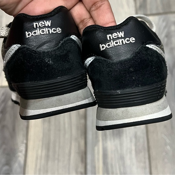 New Balance Black and White Leopard Sneakers Size 2.5 Youth - Picture 5 of 7